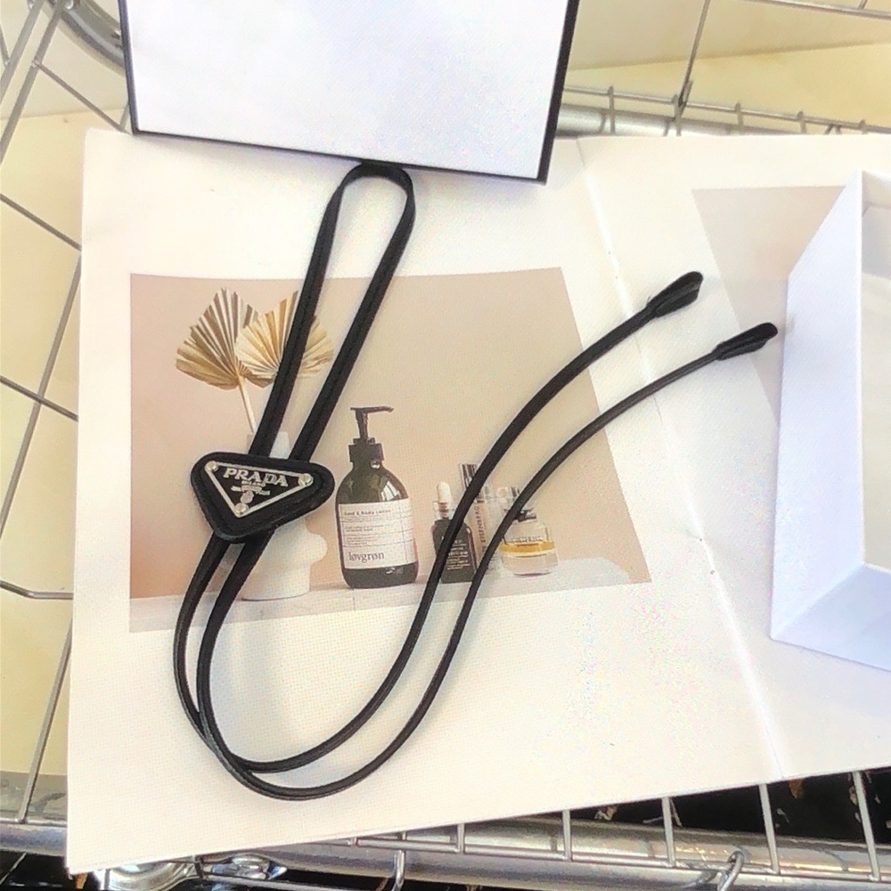 Prada Black Tie Accessory